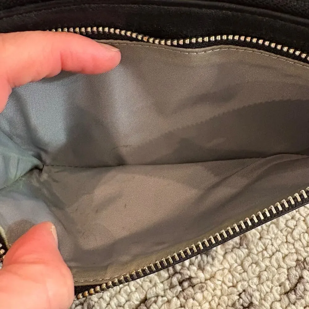 Tumi Zip Around Wristlet Wallet Leather Black Small